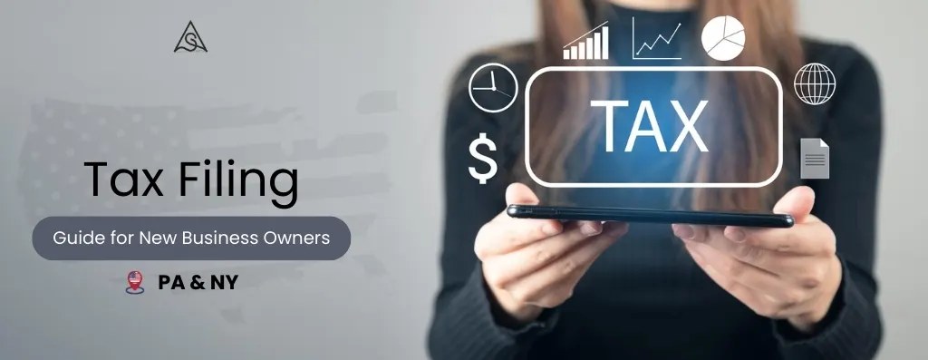 first time business tax filing pa ny